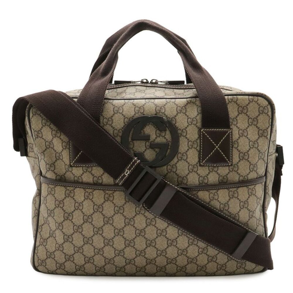 Gucci GG Supreme Interlocking G Shoulder Bag